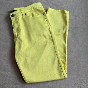 Baccini Fun‎ Yellow Skinny Pants Size 14P